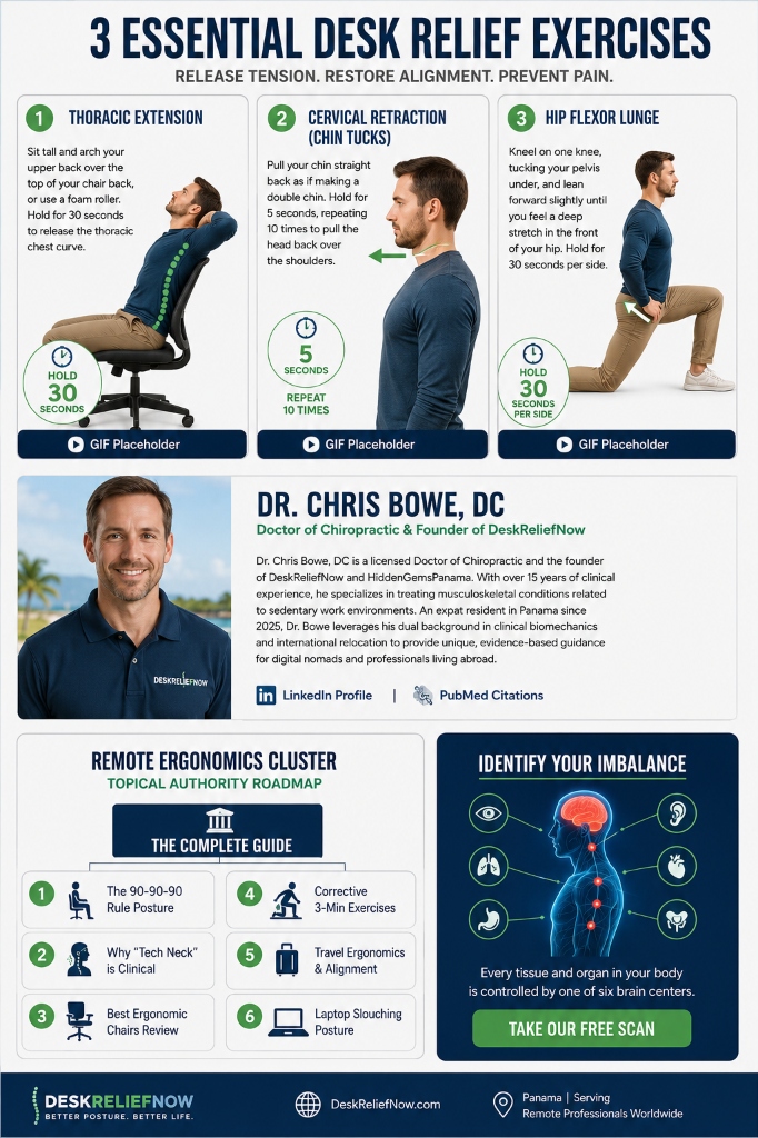 3 Essential Desk Relief Exercises